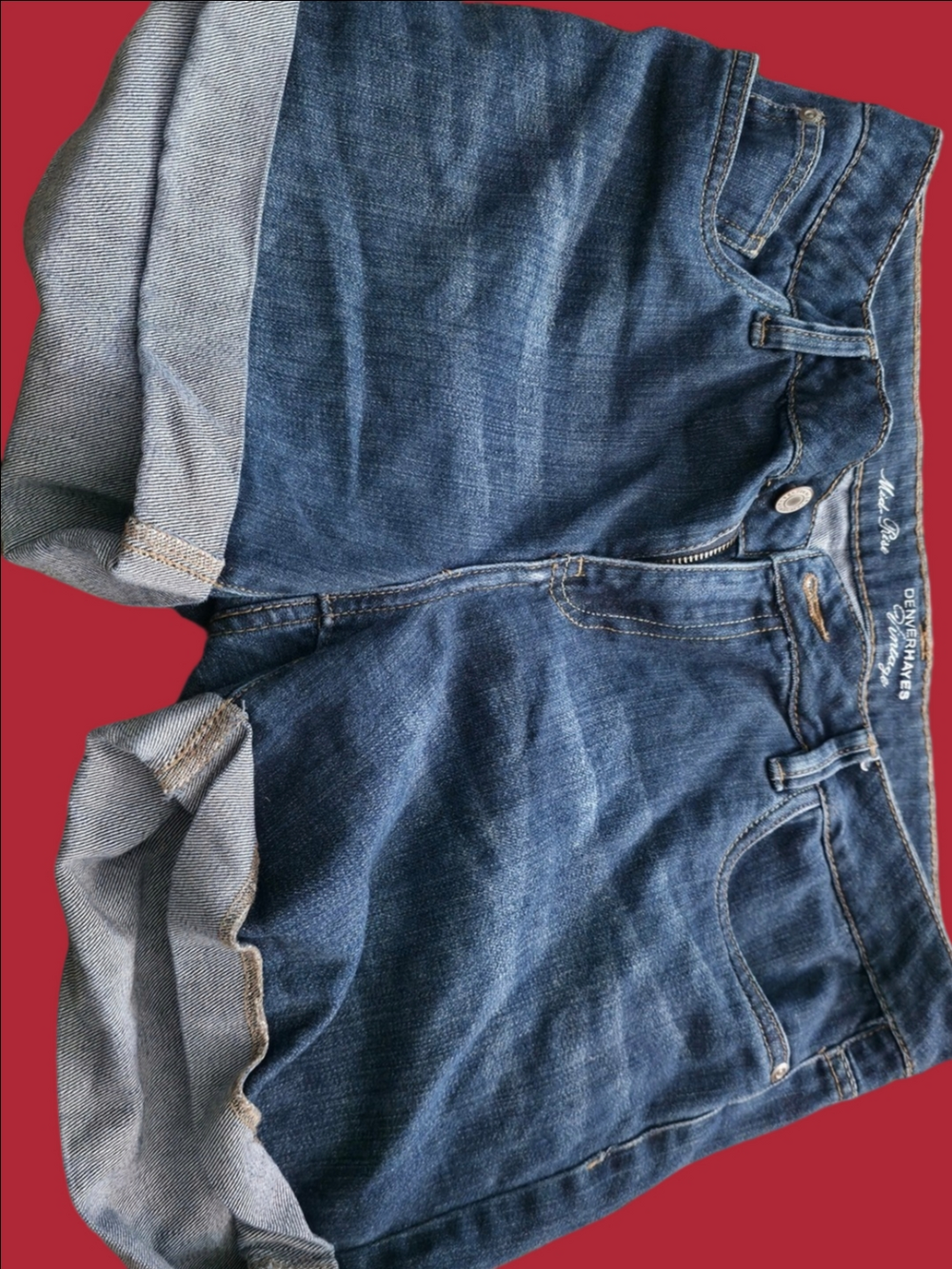 4/$25 Deal! Denver Hayes Light Blue Mid-Rise Denim Shorts